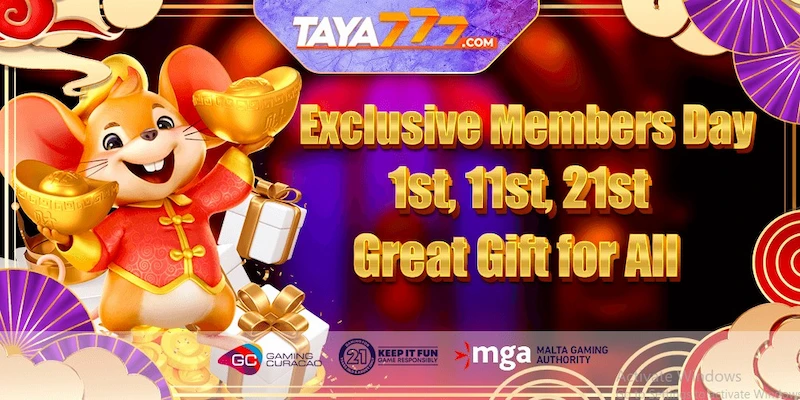 Exclusive members are on days 1st, 11th, and 21st; it is a great gift for all